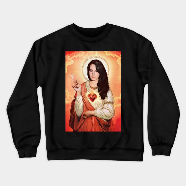 Saint Lana del rey Crewneck Sweatshirt by asmokian